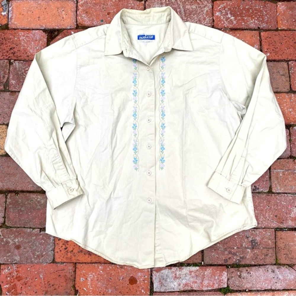 Pendleton Knockabout Embroidered Flower Rustic Rancher Western Shirt